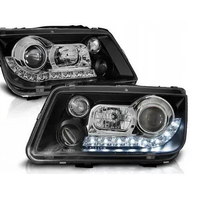 Reflektory przednie VW Bora BLACK DAYLIGHT