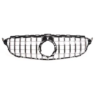 Grill sportowy GT Chrome Camera MERCEDES C-Class W205 S205 A205 C205 Facelift 2018-2021