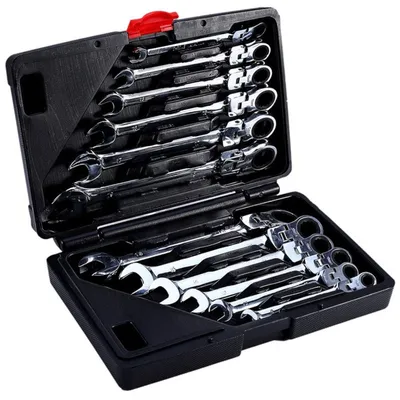 Klucze płasko-oczkowe 8-19mm 12el. kd11304