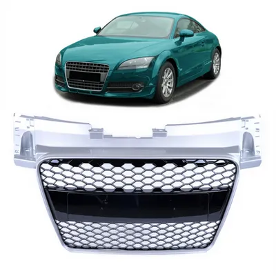 Grill sportowy Silver & Gloss Black AUDI TT 2006-2014