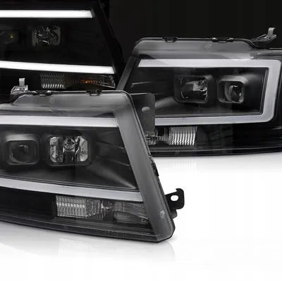 Lampy przednie BLACK LED do Ford F150 MK11 04-08