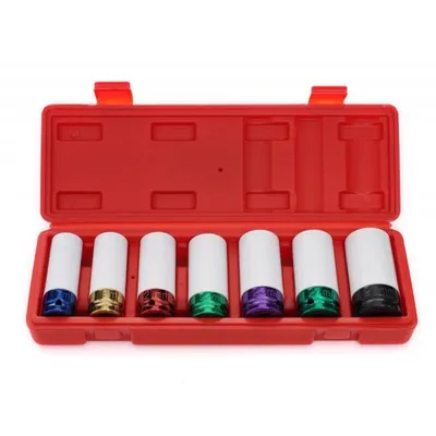 Nasadki udarowe 7el. 1/2" l:79 kd11752