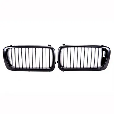 Grill sportowy pojedyncze żeberka Matt Black BMW 7 E38 przed liftem 1994-1999