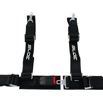 Pasy sportowe SLIDE 4p 2" Black