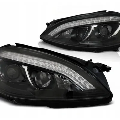 Lampy Mercedes W221 S-klasa 05-09 Black Led Afs