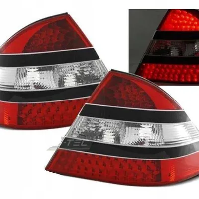 Lampy Mercedes W220 S-Klasa 98-05 red black led