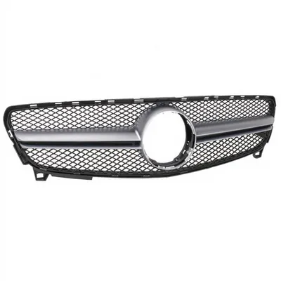 Grill sportowy Matt Silver A-Type MERCEDES A-Class W176 Facelift 2015-2018