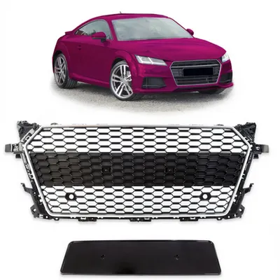 Grill sportowy Silver Matt & Gloss Black AUDI TT 2014-2018