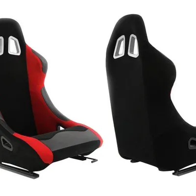 Fotel sportowy MONZA RACE PLUS Welur Red