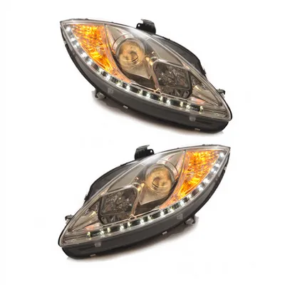 Zestaw Lamp Halogenowych Chrome SEAT ALTEA LEON TOLEDO III 2005-2008