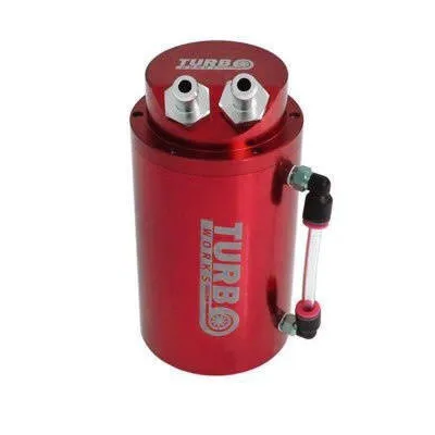 Oil catch tank 0.7L 20mm TurboWorks Red