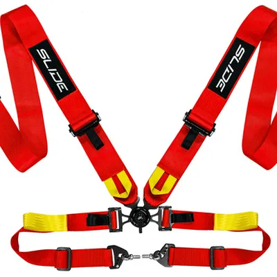 Pasy sportowe Slide V2 Quick Czerwone 4P 3"