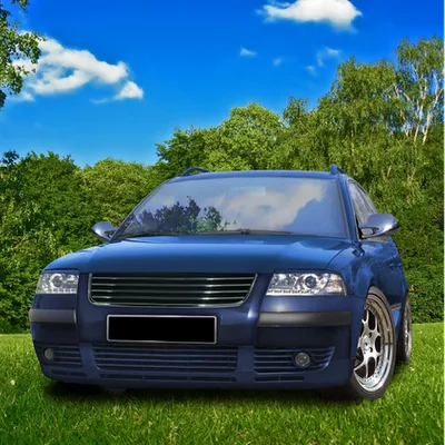 Grill sportowy wersja bez znaczka Chrome Strip VW PASSAT B5.5 Variant 2000-2005