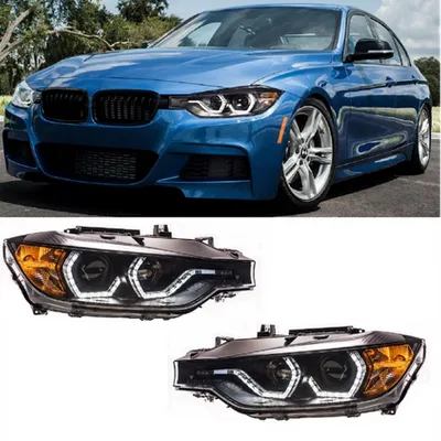 Zestaw Lamp Xenon Black DRL BMW 3 F30 F31 przed liftem 2012-2015