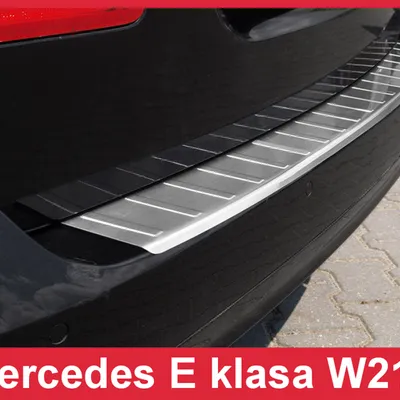 Nakładka na zderzak tylny do Mercedes W212 E klasa Kombi (Stal)