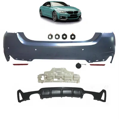 Tylny zderzak sport PDC zestaw z dyfuzorem BMW 4 F32 F33 F36 2013-2021