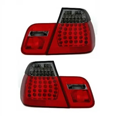 Zestaw Lamp Tylnych LED Red Smoke BMW 3 E46 przed liftem 1998-2001