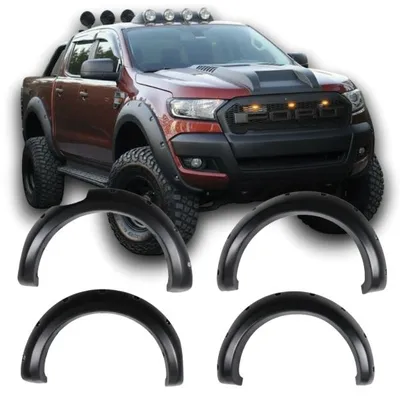 Poszerzenia nadkoli ford ranger t6 t7 t8 12-22 matt black