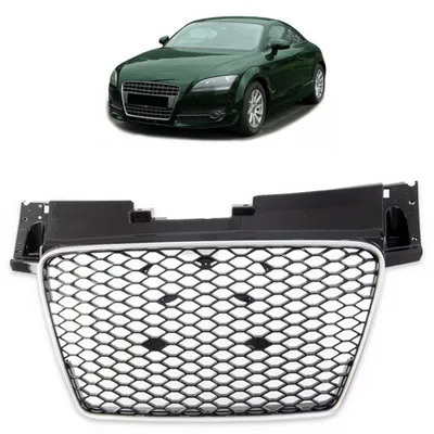 Grill sportowy Silver Matt & Gloss Black AUDI TT 2006-2014