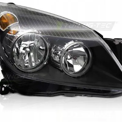 Lampa prawa reflektor black do Opel Astra h 04-10