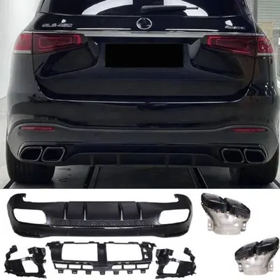 Dyfuzor mercedes gls x167 look amg 63 black