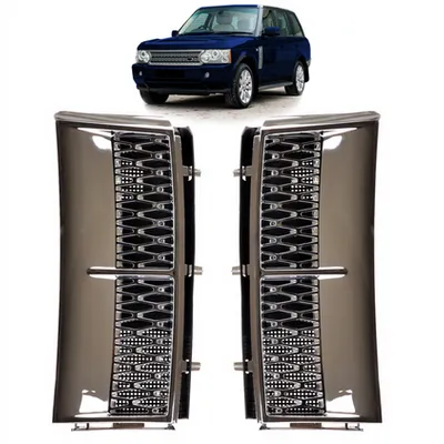 Zestaw kratek wentylacyjnych przednich błotników Chrome LAND ROVER RANGE ROVER III L322 2002-2013