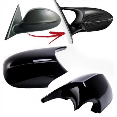 Zestaw osłon lusterek bocznych Gloss Black BMW 1 E81 E82 E87 E88 3 E90 E91 E92 E93 Facelift 2010-2012