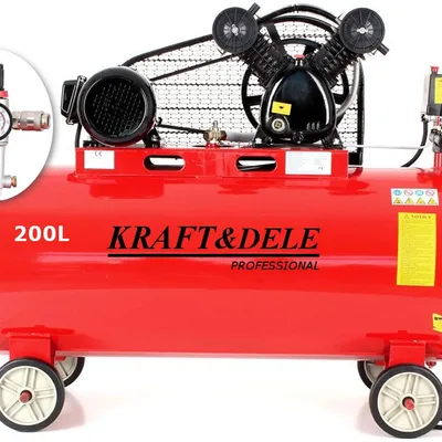 Kompresor olejowy 200L 2 tłoki KD1473 +Separator!