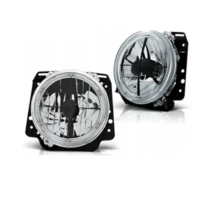 Lampy Vw Golf Ii 2 Ringi Chrome Zewn. Z Krzyżem Fk