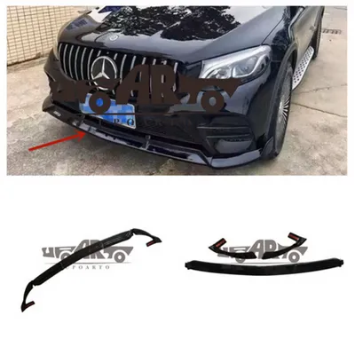 Dokładka przedniego zderzaka Gloss Black MERCEDES GLC X253 GLC C253 przed liftem 2015-2019