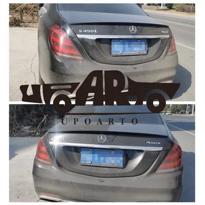 Lotka Lip Spoiler Gloss Black MERCEDES S-Class W222 2013-obecnie
