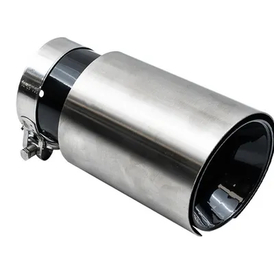 Końcówka Tłumika Typ:51 89mm wejście 76mm Silver Black Chrome