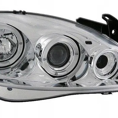 Reflektory przednie Opel Corsa C CHROM RINGI