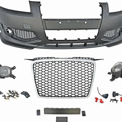Zderzak przedni audi a3 05-08 grill chrome