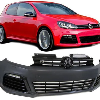Zderzak przednie vw golf 6 08-12 look r20 sra+pdc