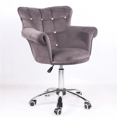 FOTEL HR804CK GRAFITOWY WELUR