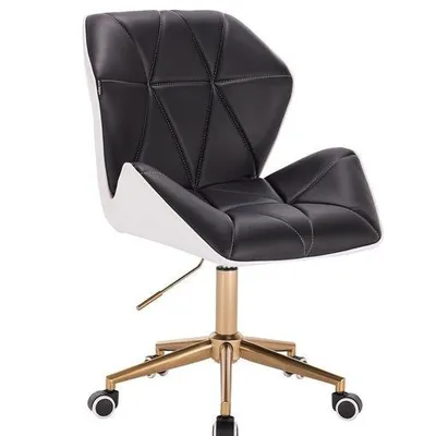 HOKER HR212K CZARNO-BIAŁY ZŁOTA PODSTAWA