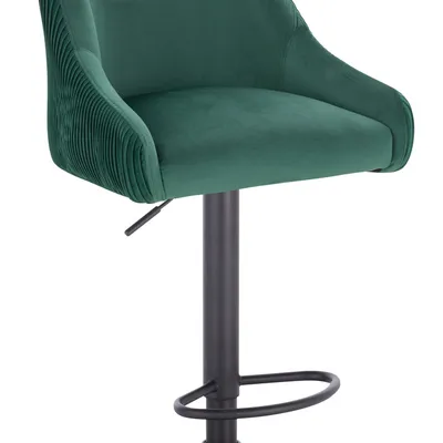 FOTEL HR920W BUTELKOWA ZIELEŃ WELUR CZARNA PODSTAWA