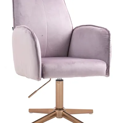 FOTEL HR280CROSS WRZOSOWY WELUR ZŁOTA PODSTAWA
