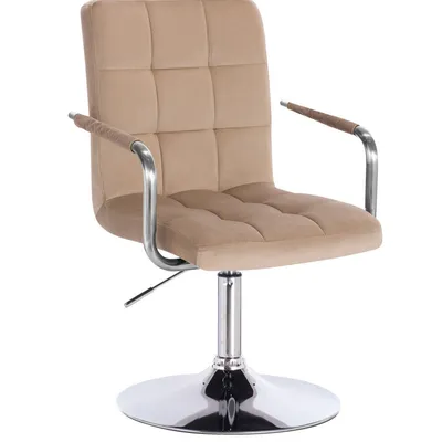 HOKER HR1015NP LATTE WELUR CHROMOWANA PODSTAWA
