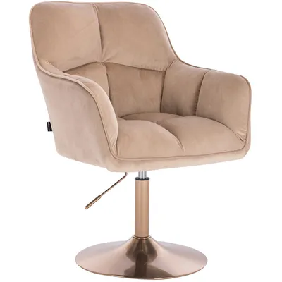 HOKER HR550N LATTE WELUR ZŁOTA PODSTAWA
