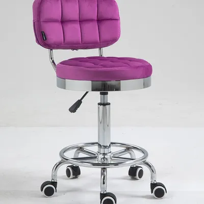 HOKER HR636 FUKSJA WELUR CHROMOWANA PODSTAWA