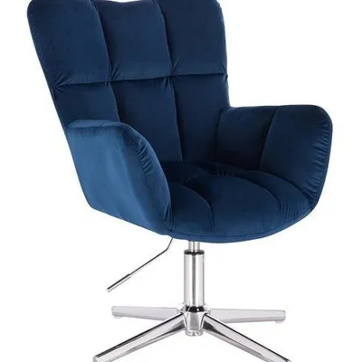 FOTEL HR650CROSS CIEMNE MORZE WELUR