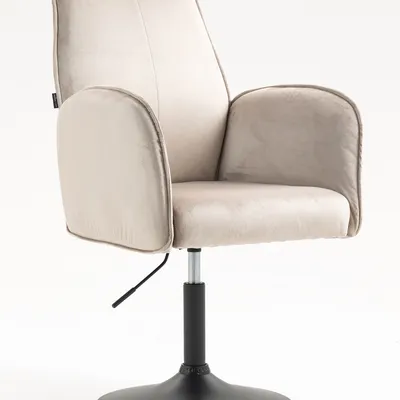 FOTEL HR280N LATTE WELUR CZARNA PODSTAWA