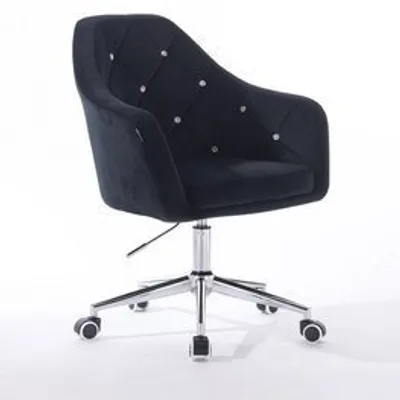 FOTEL HR830CK CZARNY WELUR