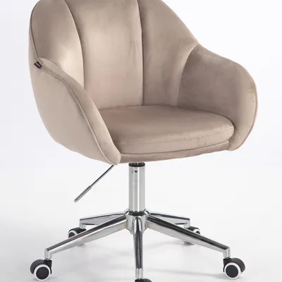 HOKER HR2055K LATTE WELUR CHROMOWANA PODSTAWA