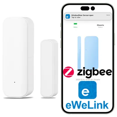 Czujnik otwarcia drzwi okna ZigBee eWeLink Sone na baterie 2xAAA