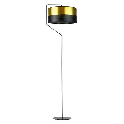 Złota lampa stojąca do salonu glamour TESALLIA GLAM