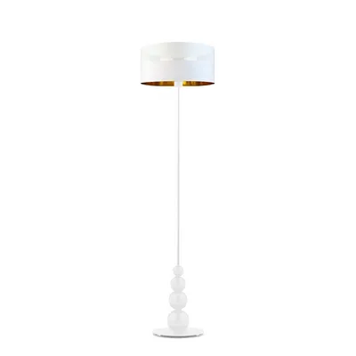 Dekoracyjna lampa stojąca do salonu w stylu glamour ROMA GLAM