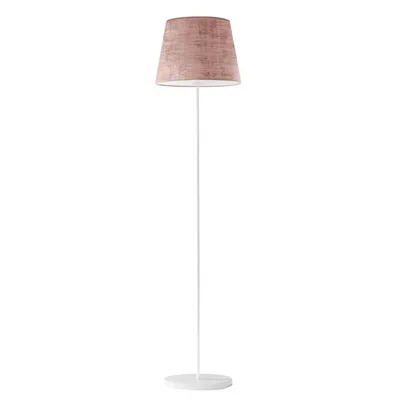 Klasyczna lampa stojąca VASTO VELUR z tkaninowym abażurem
